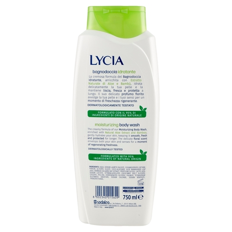 Lycia bagnodoccia idratante Aloe Vera e Bambù 750 ml